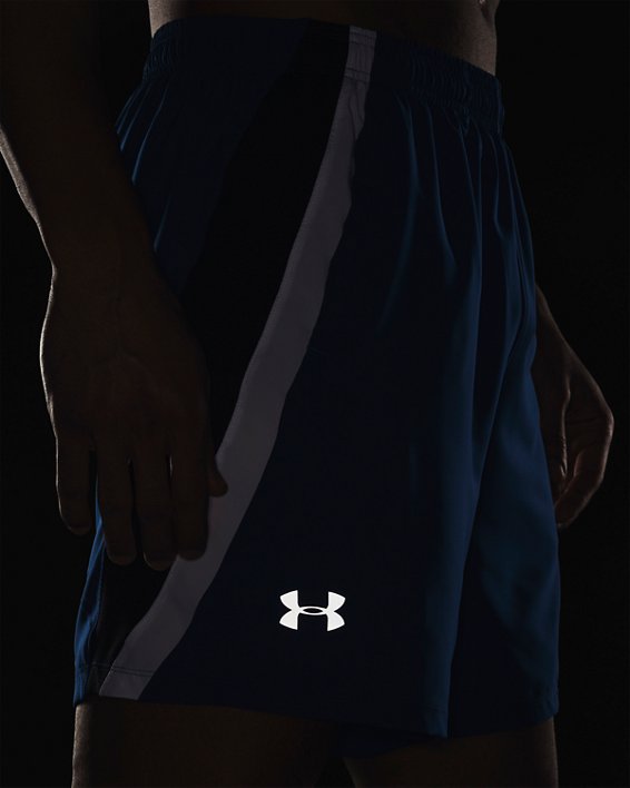 Men's UA Launch SW 7'' Shorts, Blue, pdpMainDesktop image number 3